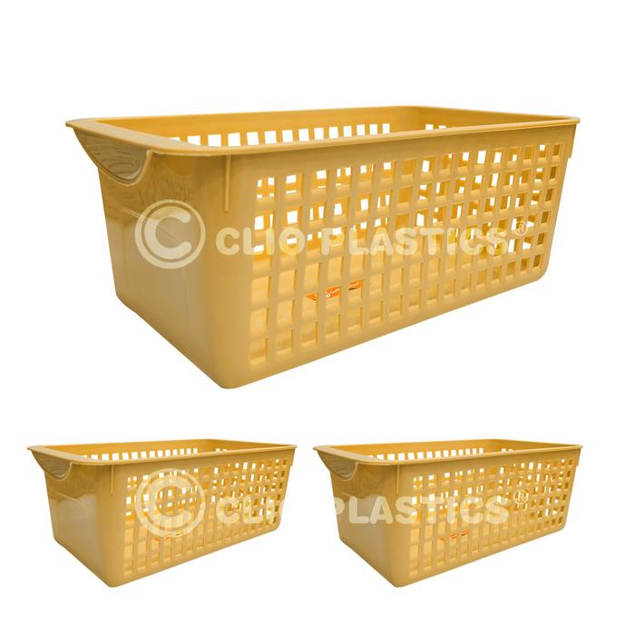 Gambar 3PCS KERANJANG JASPER (M) CLIOPLASTICS - TEMPAT HIJAB - STORAGE MULTIFUNGSI - TEMPAT KAOS KAKI - KERANJANG SERBAGUNA Plastik - kuning puyo, BUBBLE+KARDUS dari Clio Plastics undefined Tokopedia