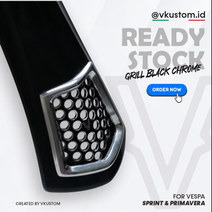 Gambar VKustom Cover Horn / Dasi for All Vespa Sprint Primavera - REPAINT GRIL SS dari Vespabox Indonesia_NEW undefined 5 Tokopedia