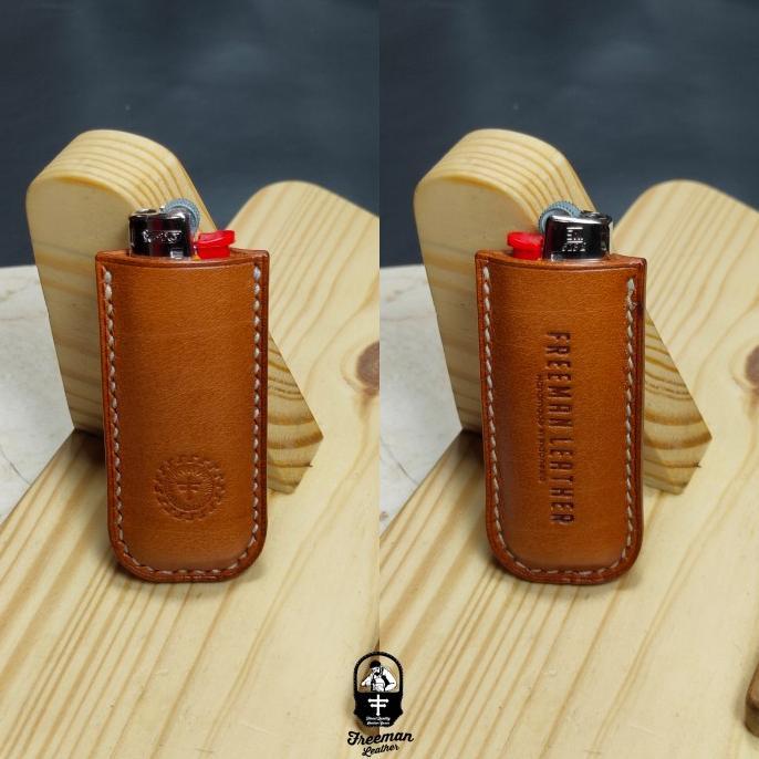 Gambar Case BIC lighter Leather, lighters sarung korek Nabati / Vegetable - Tan dari nathanaelstoree undefined Tokopedia