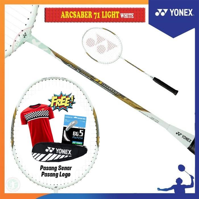 Gambar YONEX ARCSABER 71 LIGHT RUDY HARTONO RAKET BADMINTON ORIGINAL - WHITE dari PROCHAMPION undefined Tokopedia