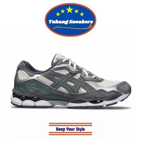 Gambar SEPATU SNEAKERS PRIA ASICS GEL NYC CREAM STEEL GREY 123A38311 MARAUNTUNGG - 42 dari sembak jaya abadi undefined Tokopedia