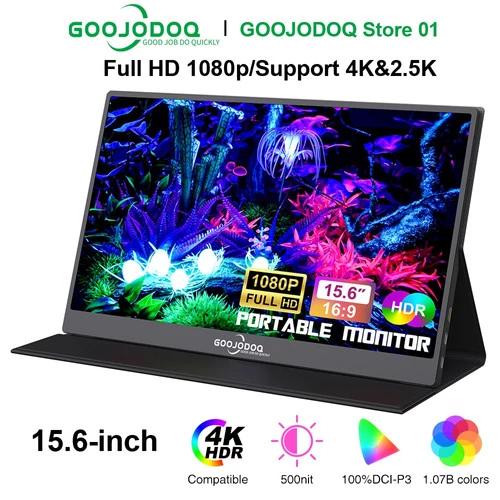 Gambar GOOJODOQ 15,6" FHD 1080P Portable Monitor for Office/Gaming support 4K - 15.6 dari GOOJODOQ LOCAL SHOP undefined Tokopedia