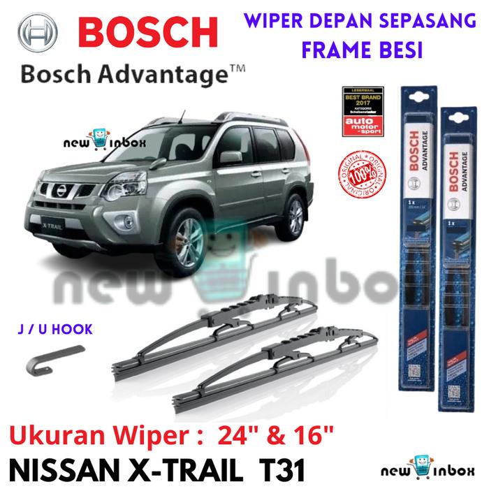 Gambar Wiper Depan Mobil NISSAN X-TRAIL XTRAIL T31 2009-2013 Sepasang BOSCH ADVANTAGE 24" & 16" ORIGINAL - Depan 24" & 16" dari NEW IN BOX undefined Tokopedia