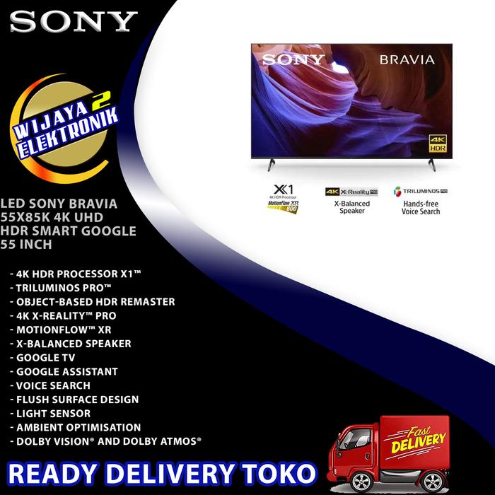 Jual tv led sony 55 inch 85 inch x85k series uhd 4k hdr smart tv