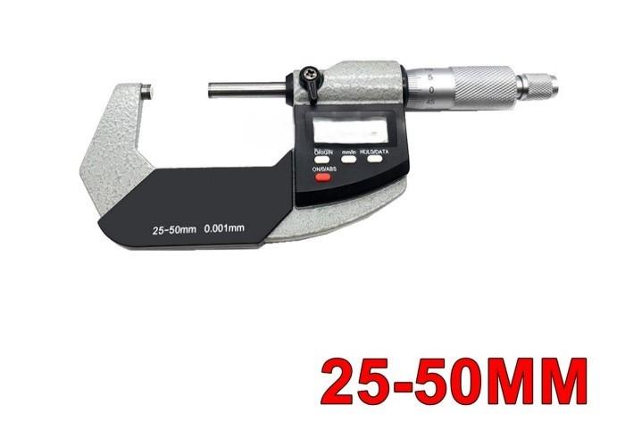 Gambar Digital Micrometer (Berbagai Variasi Kapasitas Sesuai Kebutuhan) + Sertifikat Kalibrasi - 25-50mm dari INSTRUMENT ENGINEERING undefined Tokopedia