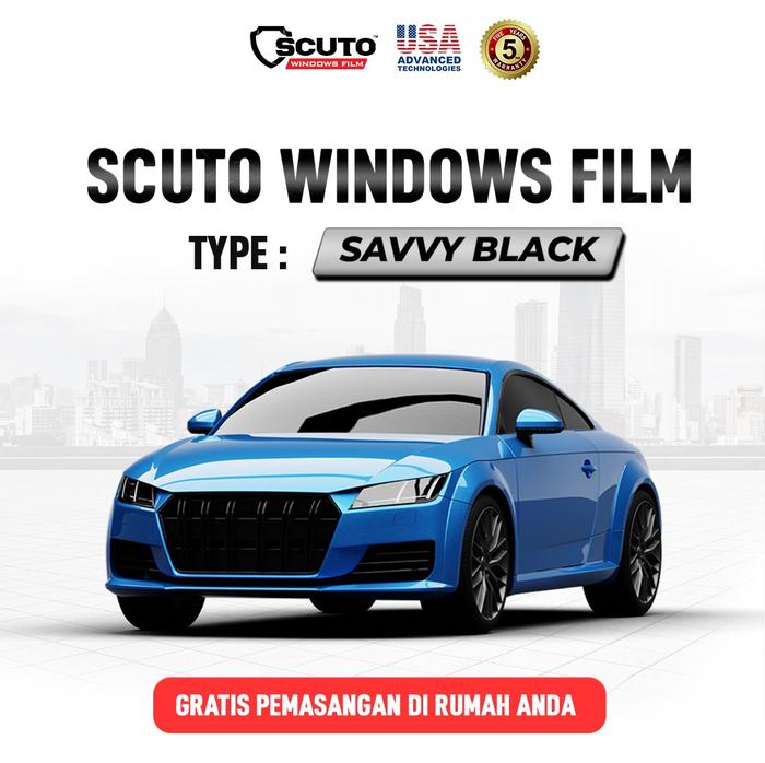 Gambar Scuto Windows Film Savvy Ceramic IR Kaca Film Bergaransi 5 Tahun - DEPAN, SMALL CAR dari Scuto Official undefined Tokopedia