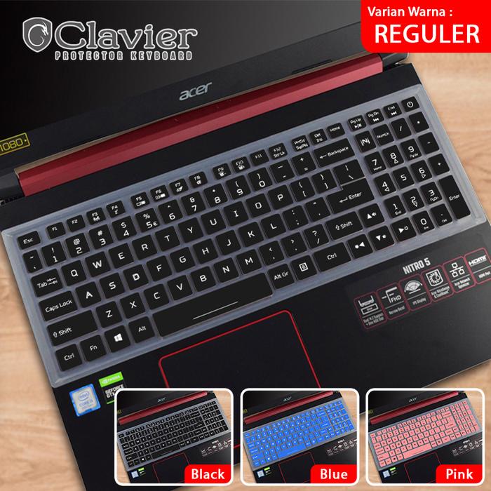 Gambar Cover Keyboard Screen Protector Garskin Laptop Anti Gores Acer Nitro V 16 ANV16-41-R77X Silikon Warna Clear Anti Glare Blueray Bening Metalik Karbon - SILIKON WARNA dari Clavier Care undefined Tokopedia