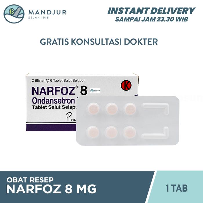 Gambar Narfoz 8 mg 1 Tablet / Mual / Muntah dari Apotekmandjurofficial undefined Tokopedia