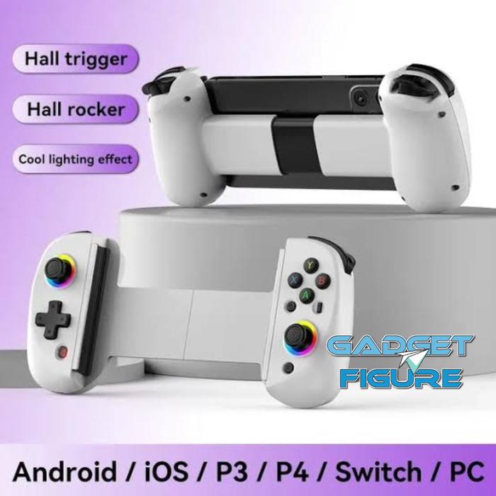 Gambar BSP Gamepad D8 Wireless Bluetooth Controller Teleskopik untuk Android iOS PC dengan Joystick Hall Anti Drift & RGB Effect - WHITE dari Gadget Figure undefined Tokopedia