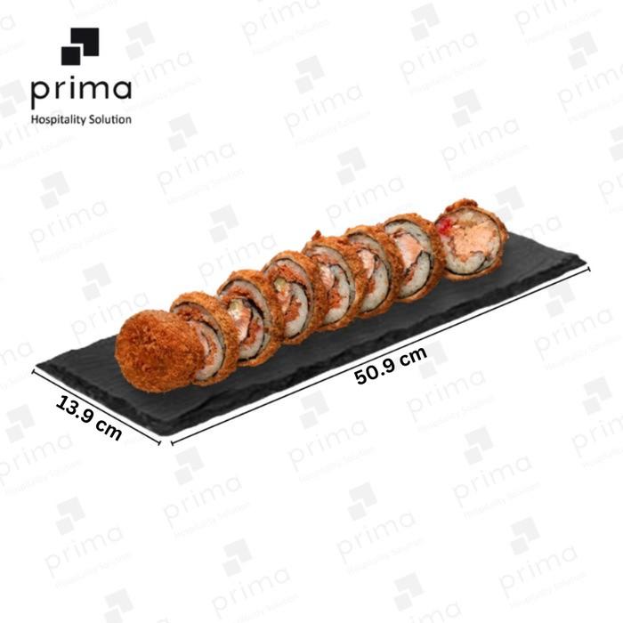 Gambar Piring Makan Steak Sushi BBQ Batu Alami Hitam | Natural Stone Plate - 50.9x13.9 dari PrimaSaranaAbadi undefined Tokopedia