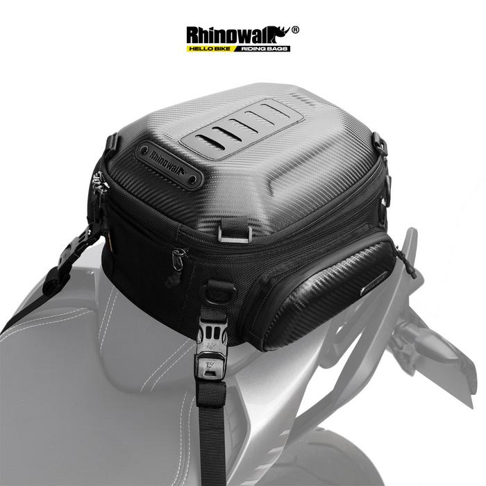 Gambar Rhinowalk MTR4001 Motorcycle Pannier 12-18L Tail Bag -Tas Sepeda Motor - BLACK CARBON dari PACE AND RACE undefined Tokopedia