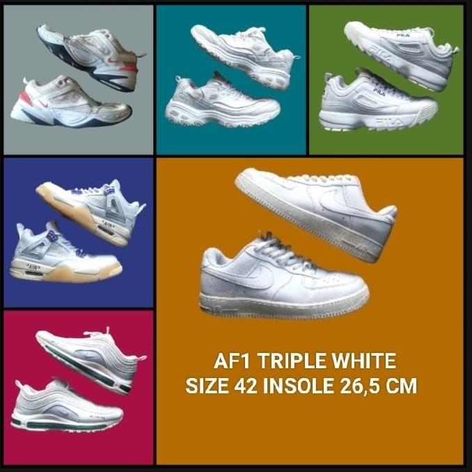 Gambar SEPATU SECOND BRANDED FULL WHITE SIZE 42 - 3 dari LAMORA COLLECTION undefined Tokopedia