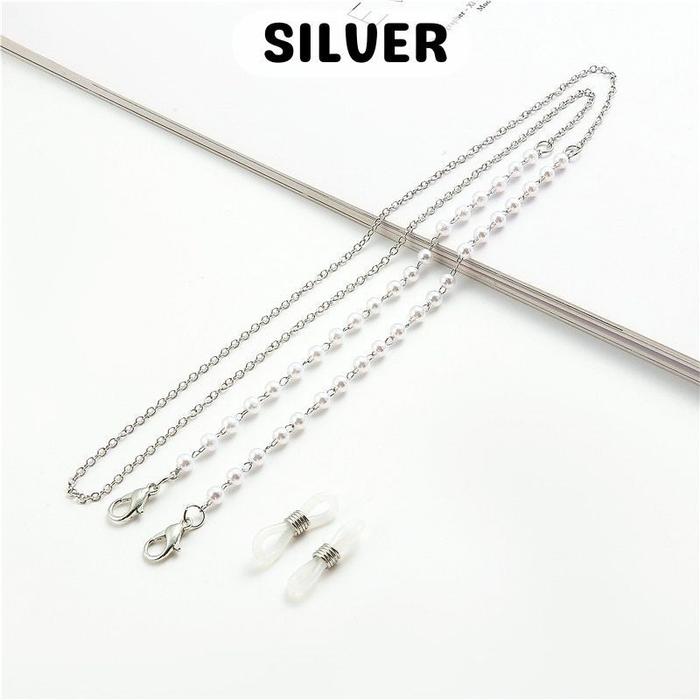 Gambar Rantai Tali Kacamata Gantungan Masker Kalung Kacamata Anti Jatuh Bahan Metal Manik - Silver dari Passion Eyeglass undefined Tokopedia
