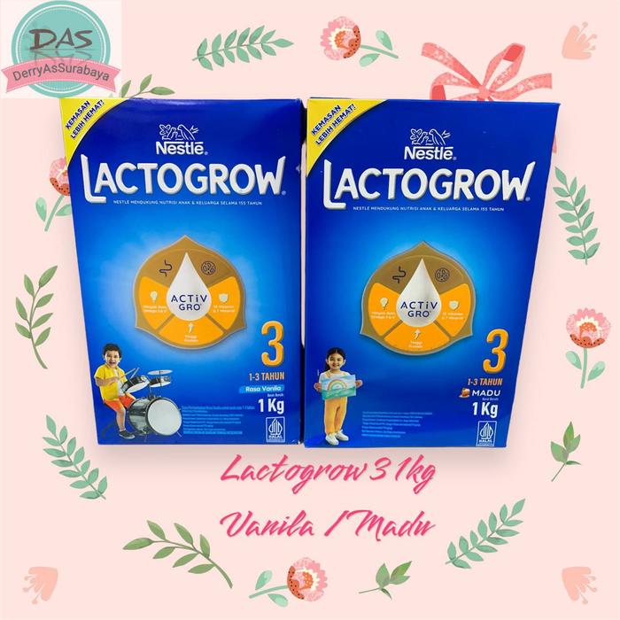 Gambar LACTOGROW 3 1000GR VANILA MADU - Vanila dari DerryAS Surabaya undefined Tokopedia