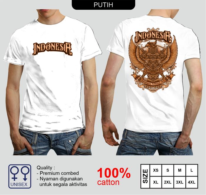 Gambar kaos garuda agustusan 79th merdeka indonesia baju pancasila unisex - Putih, XS dari BK KAOS JAYA undefined Tokopedia