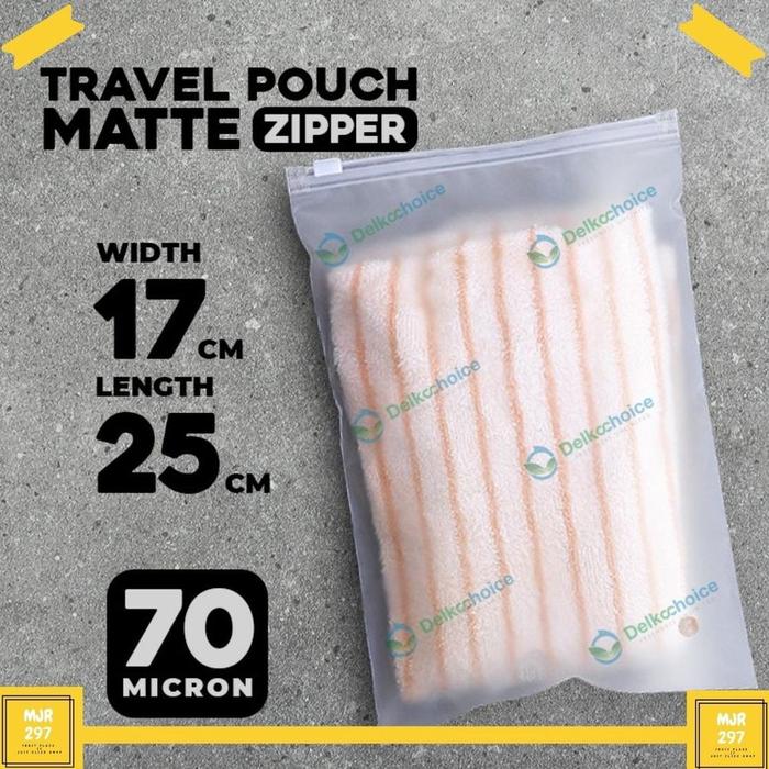 Gambar Premium KANTONG PLASTIK PACKING AKSESORIS TRAVEL POUCH ORGANIZER POUCH ZIPPER 17CM x 25CM - POTRAIT 17 x 25 dari yoko fresh undefined Tokopedia