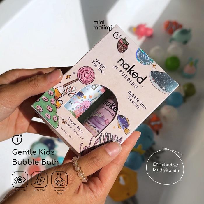 Gambar Naked in Bubbles Kids - Travel Pack | Bubble Bath | Sabun Busa - NIB Only dari Mini Maiimi undefined Tokopedia