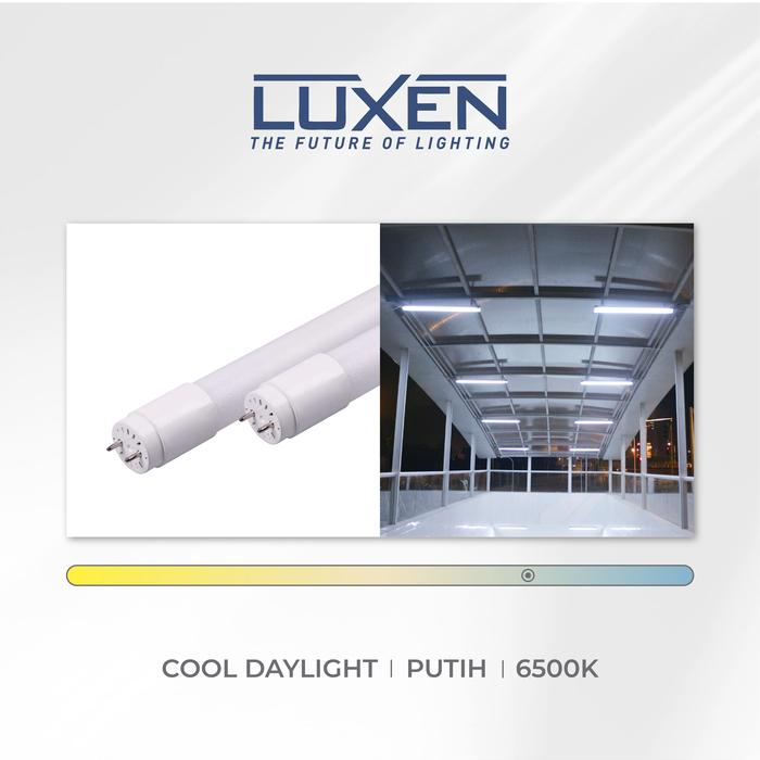 Gambar LUXEN LAMPU TL LED TUBE LIGHT T8 SPB DOUBLE END 18 Watt Cahaya Putih dan Kuning - Putih dari Luxen Indonesia_NEW undefined Tokopedia