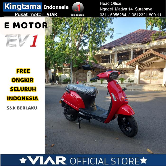 Gambar Motor Listrik VIAR EV1 - PROMO- ORIGINAL - Merah, jakarta dari MOTOR VIAR INDONESIA undefined Tokopedia