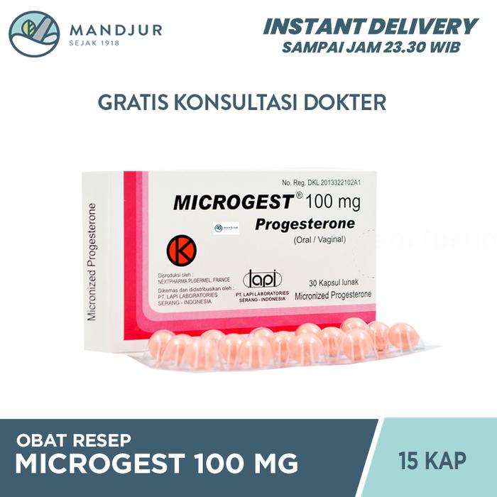 Gambar Microgest 100 mg 15 Kapsul / Obat Kontrasepsi & Hormon dari Apotekmandjurofficial undefined Tokopedia