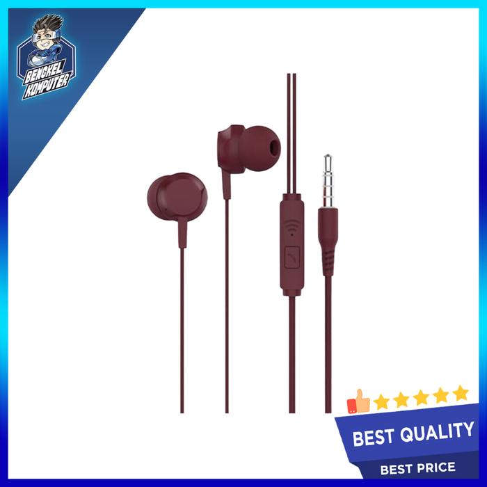 Gambar EARPHONE REXIONE Ai15-K WIRED - RED dari bengkelkomputerptk undefined Tokopedia