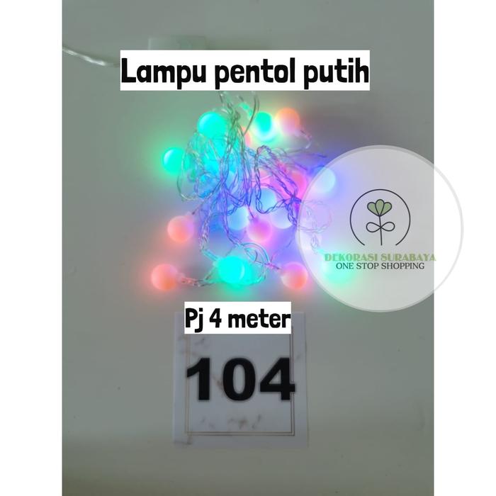 Gambar Hiasan natal Lampu Tumblr anggur putih doff - 104Warna Warni dari DekorasiSurabaya undefined Tokopedia