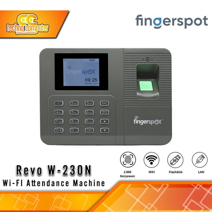 Gambar Mesin Absensi Fingerspot Revo W-230N Fingerprint Sidik Jari LAN Wi-Fi dari Techno Computer Bali undefined Tokopedia