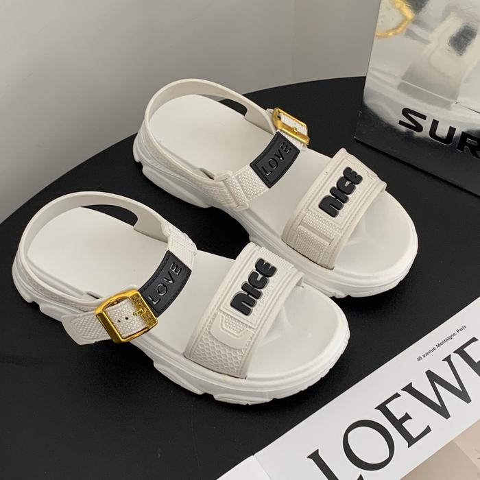Gambar Sepatu Sandal Wanita Karet Jelly Super Nyaman Empuk Sandal Flat Slop Tali  Empuk Anti Slip Model Kekinian HSN241 - PUTIH 36-37 dari viralshop87 undefined Tokopedia
