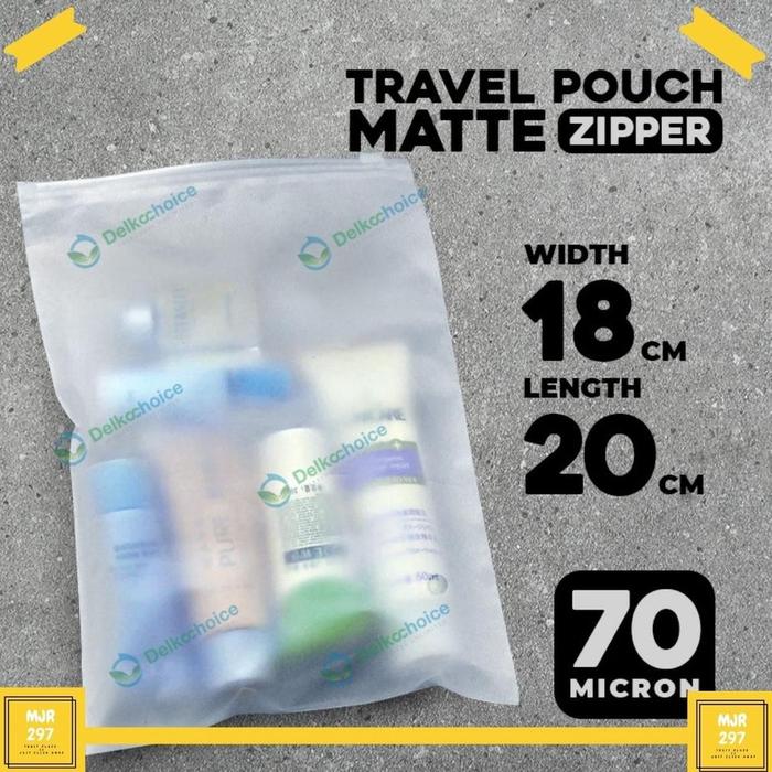 Gambar Premium KANTONG PLASTIK PACKING AKSESORIS TRAVEL POUCH ORGANIZER POUCH ZIPPER 18CM x 20CM - POTRAIT 18 x 20 dari yoko fresh undefined Tokopedia