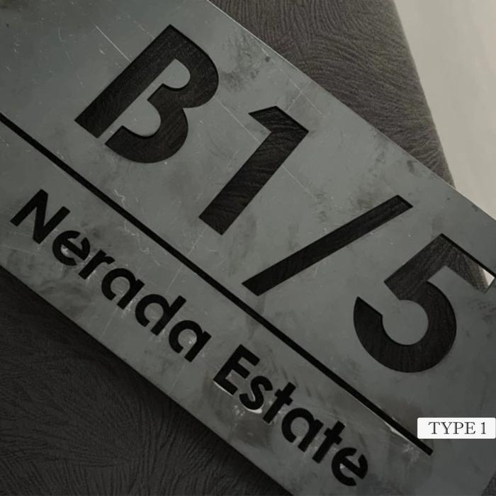 Gambar Industrial Metal Sign / Nomor Rumah Besi Tanpa Cat - Type 1, S dari Huluwa undefined Tokopedia