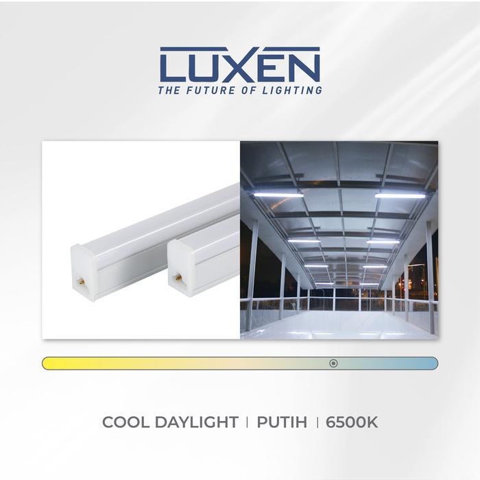 Gambar Luxen Lampu TL LED Tube Light T5 4 Watt Cahaya Putih, Kuning dan Neutral White - Putih dari Luxen Indonesia_NEW undefined Tokopedia