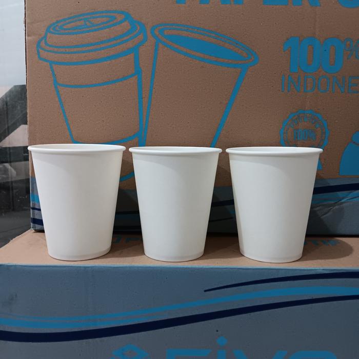Gambar PAPER CUP COFFEE FIVO - 8OZ - GROSIR GELAS KERTAS 8 OZ - 1000PCS - 8OZ JUMBO, Polos / Dus dari BCA AKSESORIS undefined Tokopedia