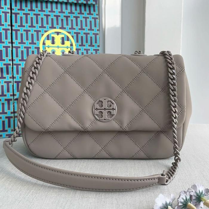 Jual Tas Branded Willa Matte Small Shoulder Bag Gray Heron Kota