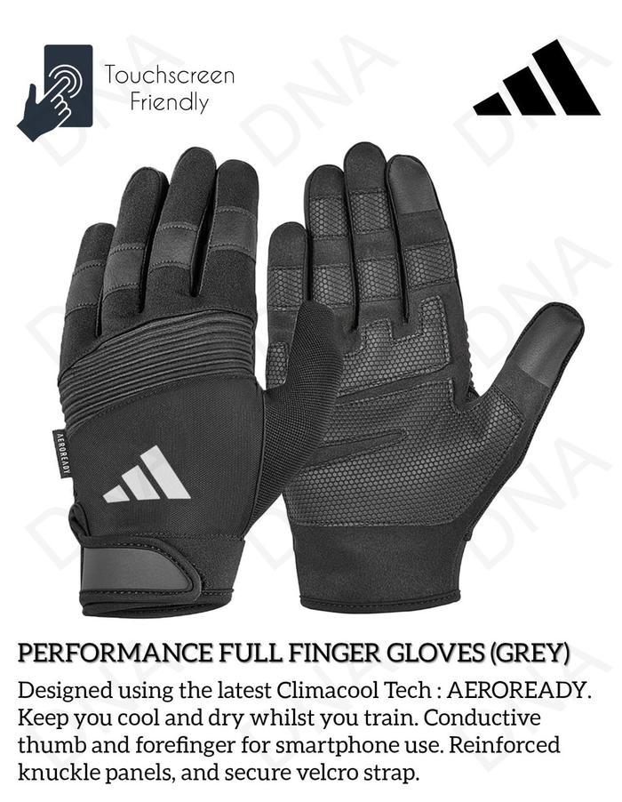 Adidas Full Finger Weight Training Gloves Sarung Tangan Fitness