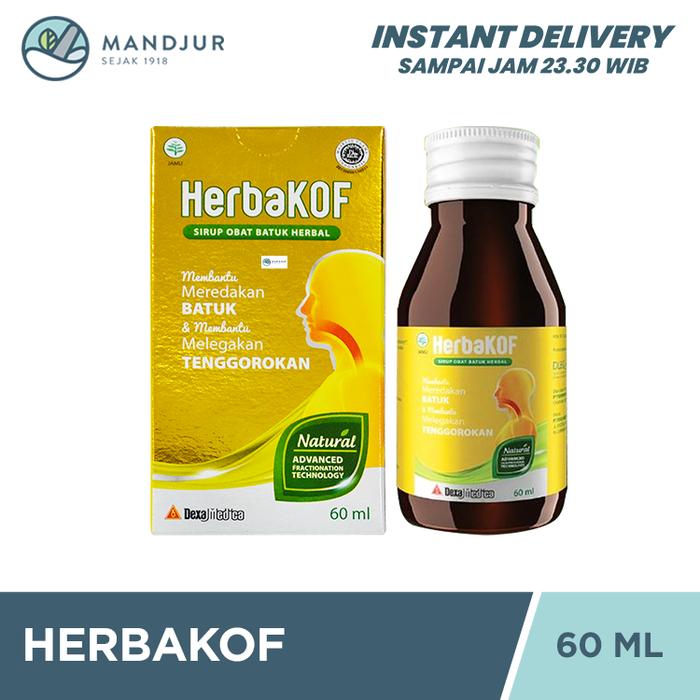 Gambar HerbaKOF Syrup 60 ML - Sirup Obat Batuk Herbal dari Apotekmandjurofficial undefined Tokopedia