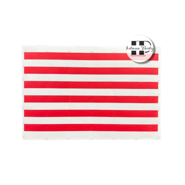 Gambar sticker pipi merah putih / stiker bendera Dirgahayu Hut Ri perlembar - Kotak isi 36 dari Istanaparty undefined Tokopedia