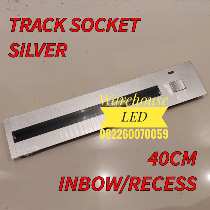 Jual Stop Kontak Meja Rell Track Socket Rel Inbow Outbow Silver Hitam ...