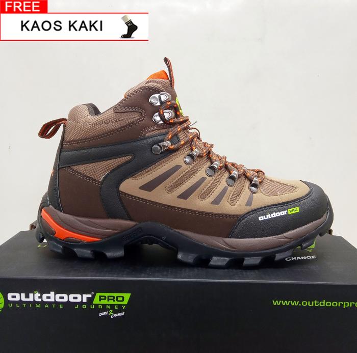 Gambar Sepatu Gunung Hiking Outdoor Pro Series LYNK Waterproof Anti Air - Beige Brown, 38 dari Leond Sports undefined Tokopedia