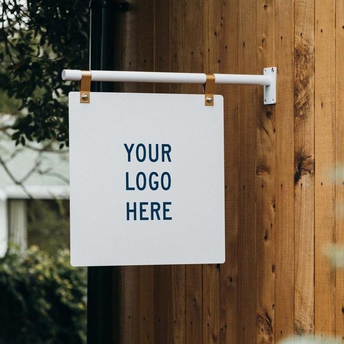 Gambar Signage Outdoor Custom Logo Nama / Signage Dinding Cafe Resto - Putih, 40 x 40cm dari Huluwa undefined Tokopedia