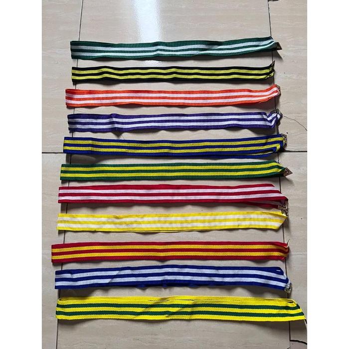 Gambar HARGA DISKON Tali medali+mata itik+sudut +ring sudah siap pakai 3cm HARGA DISKON - HITAM PUTIH dari Embunstoore undefined Tokopedia