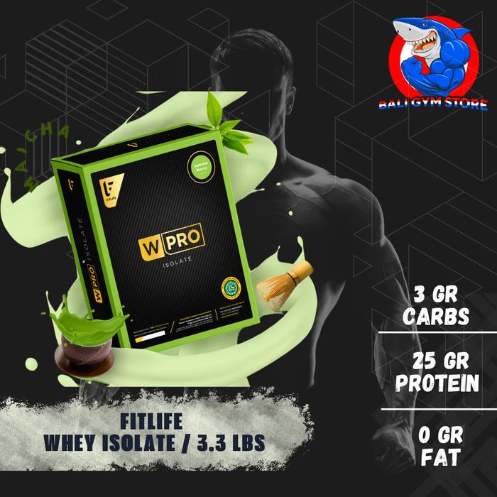 FITLIFE WHEY PROTEIN ISOLATE 50 SERVING WPRO ISO 1500G BALI GYM TARO