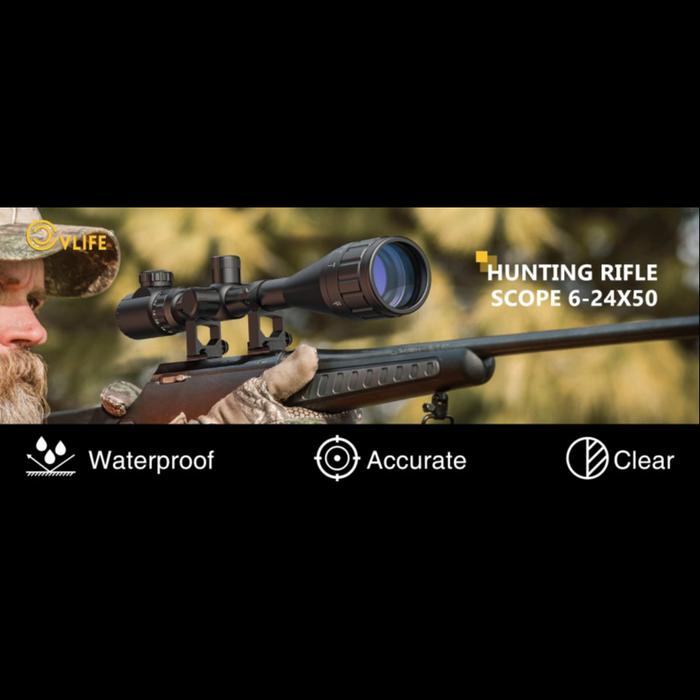 Gambar Teropong CVLIFE Hunting Rifle Scope 6-24x50 dari Lapie undefined Tokopedia