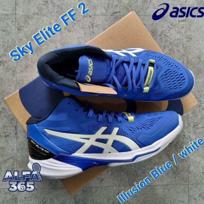Gambar INSTAN SEPATU VOLI ASICS SKY ELITE FF 2 ILLUSION BLUE / WHITE LARIS - 42 dari BOLA* undefined Tokopedia