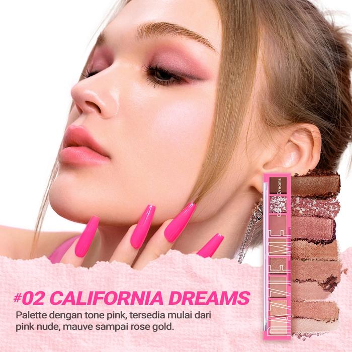 Gambar DAZZLE ME THE WORLD TRAVELER EYESHADOW PALETTE / EYE SHADOW RIASAN - 02 CALIFORNIA dari WIN SHOP SOLO undefined Tokopedia