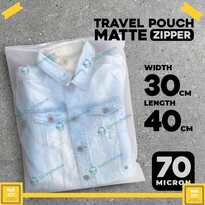 Gambar Premium KANTONG PLASTIK PACKING AKSESORIS TRAVEL POUCH ORGANIZER POUCH ZIPPER 30CM x 40CM - POTRAIT 30 x 40 dari yoko fresh undefined Tokopedia