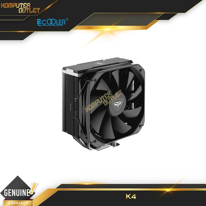 Gambar PCCooler K4 Single Tower Fan | PC Cooler High Performance Air CPU Cooler - Black dari Komputeroutlet undefined Tokopedia