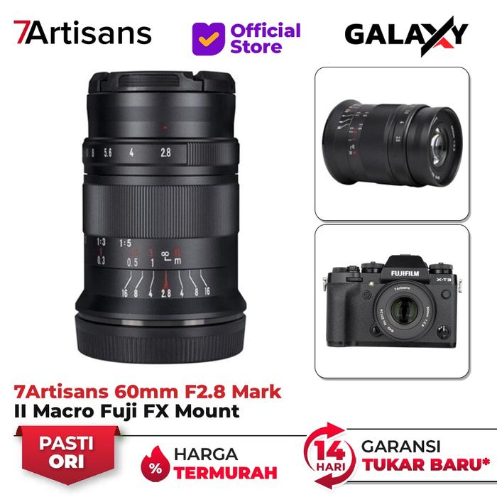 60 Mm 7artisans 60mm Macro Fuji Lensa 7artisans 60mm F28 Mark Ii