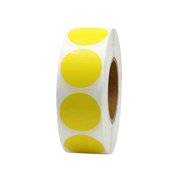 Gambar 3 roll Sticker Bulat Dot Label Stiker Bundar Polos Color Dot Stickers Label Dot Serbaguna Stiker Warna - kuning(3roll) dari Million-K undefined Tokopedia