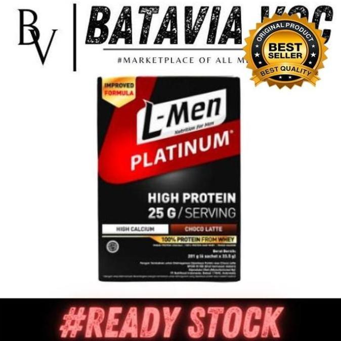 Gambar DISKON!!! PROMO L-MEN PLATINUM WHEY PROTEIN POWDER ORIGINAL BEST SELLER MELIPUTRII1321 - CHOCOLATE, 6 SERVINGS dari Zona Whey Protein undefined Tokopedia