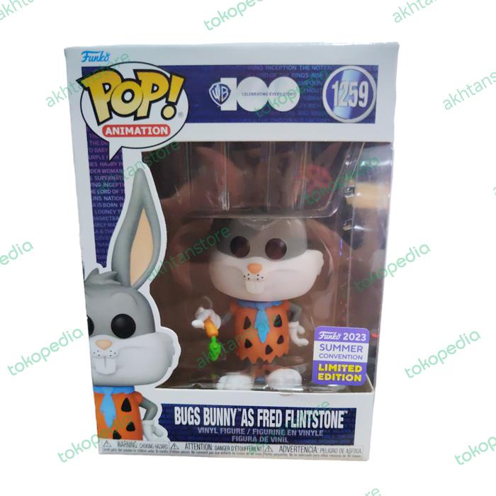 Funko Pop Bugs Bunny As Fred Flintstone SDCC 2023: Bugs Bunny As